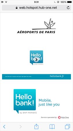 パリ　シャルルドゴール空港　無料Wi-Fi接続方法