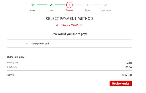 SELECT PAYMENT METHOD